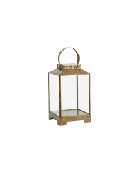 Stearinlys 'Bitra' S - Messing/Glass