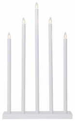 Adventslysestake 'Holy' 5 lamper - Hvit