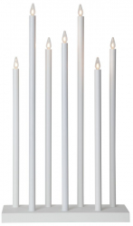 Advent lysestake 'Holy' 7 lamper - Hvit