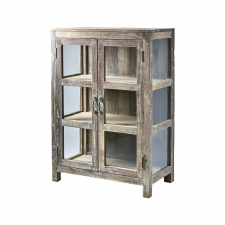 Vitrineskap 'Riko' 120cm - Resirkulert tre