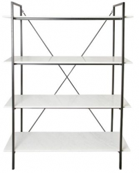 Hylle 'Milan' - Svart/Hvit