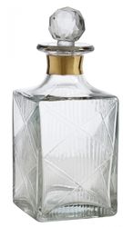 Glasskaraffel 'Diamond' - Gull/Diamant