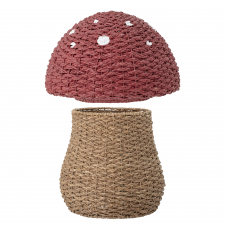 Oppbevaringskurv 'Svamp' - Naturlig/Rød