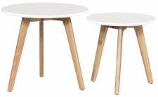 Salongbord 2 stk 'Lycke' - Hvit