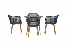 Spisegruppe 'Anafi' - Grå/svart