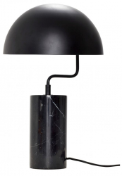 Bordlampe 'Marble' - Svart/Marmor