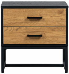 Nattbord 'Amster' - Eik/Svart