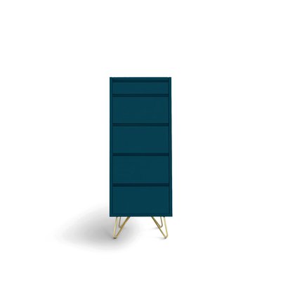Kommode 'Elle' 45x110 - Grønn/Messing