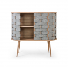 Kommode 'Felt' 120cm - Naturlig/Grå