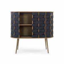 Kommode 'Felt' 120cm - Naturlig/Mørkegrå