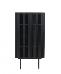 Höy benk 'Louvre' - Svart