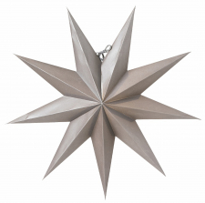 Adventsstjerne 'Boris' - Mørkegrå