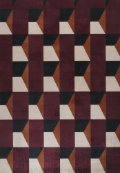 Teppe 'Valora' - Rød/Lilla