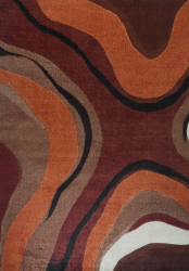 Teppe 'Marionae' - Rød/Multifarget