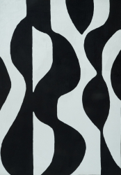 Teppe 'Sorvento' - Svart/Beige