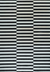 Teppe 'Linella' - Svart/Hvit