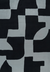 Teppe 'Velenna' - Svart/Grå