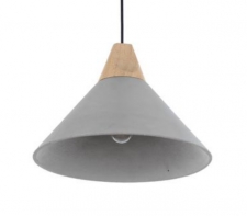 Taklampe 'Morris' -Tre/Sement