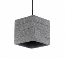 Taklampe 'Stone Cube' - Sement
