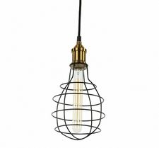 Taklampenett - Svart/Messing