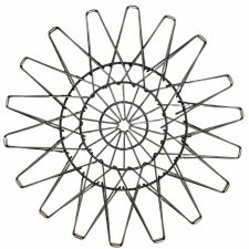 Multifunksjonell trådkurv 'Script' - Jern