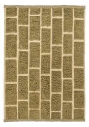 Rya Teppe 'Leknes Håndvevd Ull' - Grønn