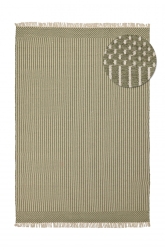 Ullteppe 'Arbil' - Grønn/hvit