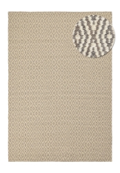 Ullteppe 'Monastir' - Grå/hvit