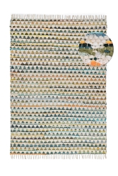 Filleteppe 'Lindby' - Multi/gul