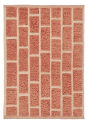 Teppe 'Leknes Handwoven Wool' - Terracotta