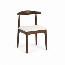Stol 'Fager' - Valnött/Beige