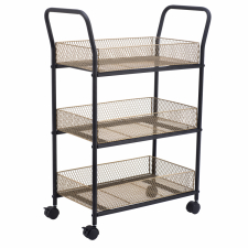 Kjökkenvogn 'Nät' -Svart/Tre