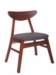 Stol 'Asta' - Valnøtt/Dark grå