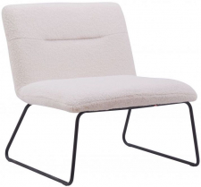 Lenestol 'Chelsea' - Hvit/Teddy