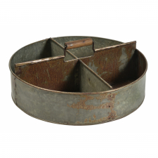 Vintage skuff med håndtak 'Agustin' - Jern/Patina