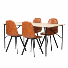 Spisegruppe 'Hornstull Carrie' - 1 Bord & 4 Stoler