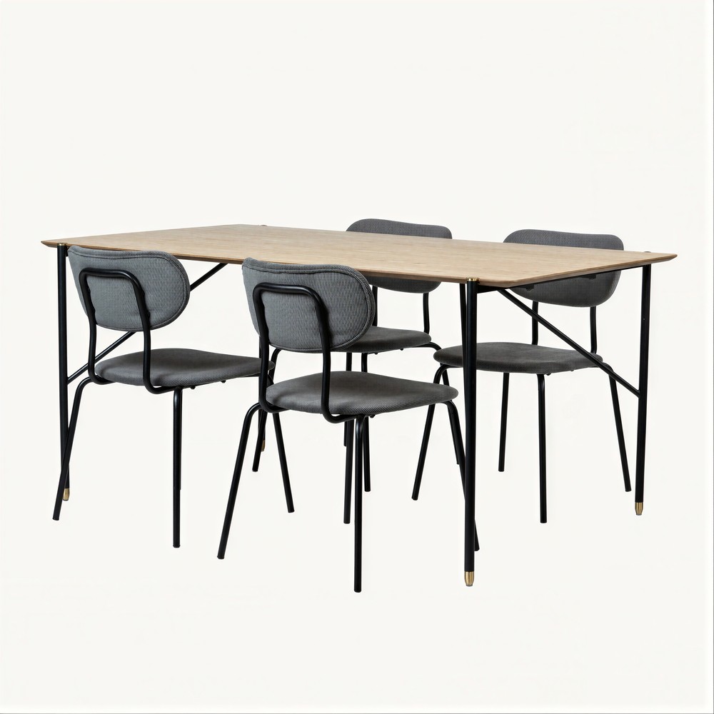 Spisegruppe 'Kungsholmen Hornstull' - 1 Bord & 4 Stoler