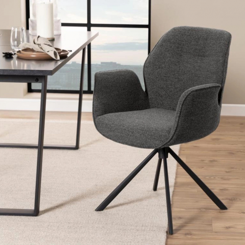 Stol 'Bjuv' - Matt Svart