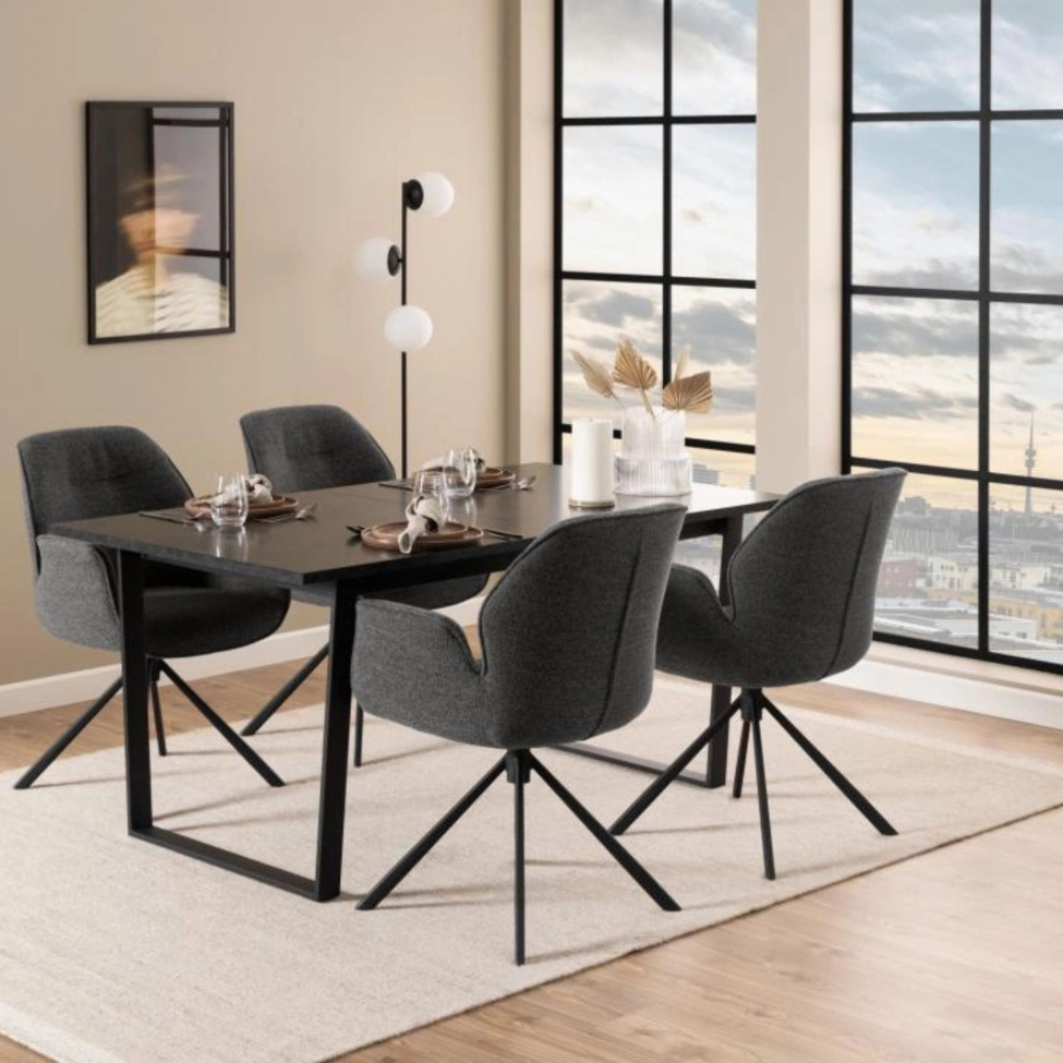 Stol 'Bjuv' - Matt Svart