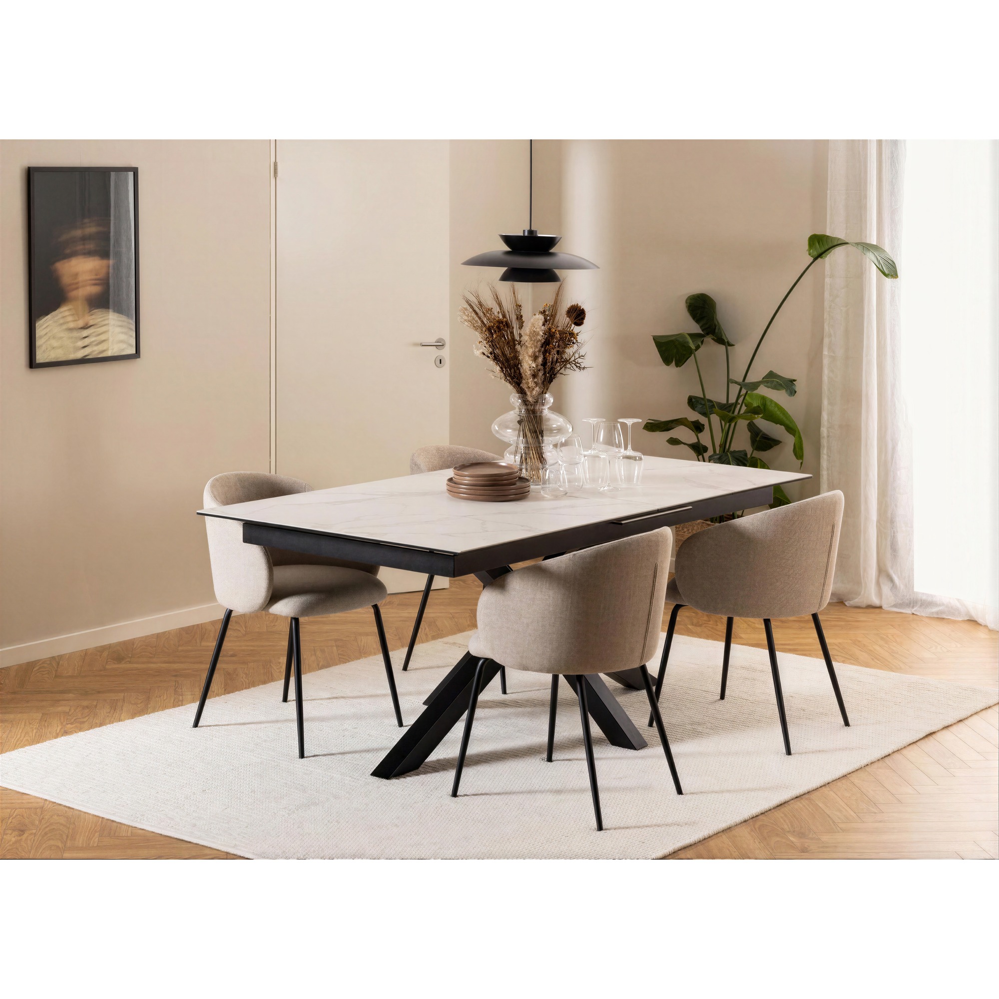 Stol 'Leksand' - Beige