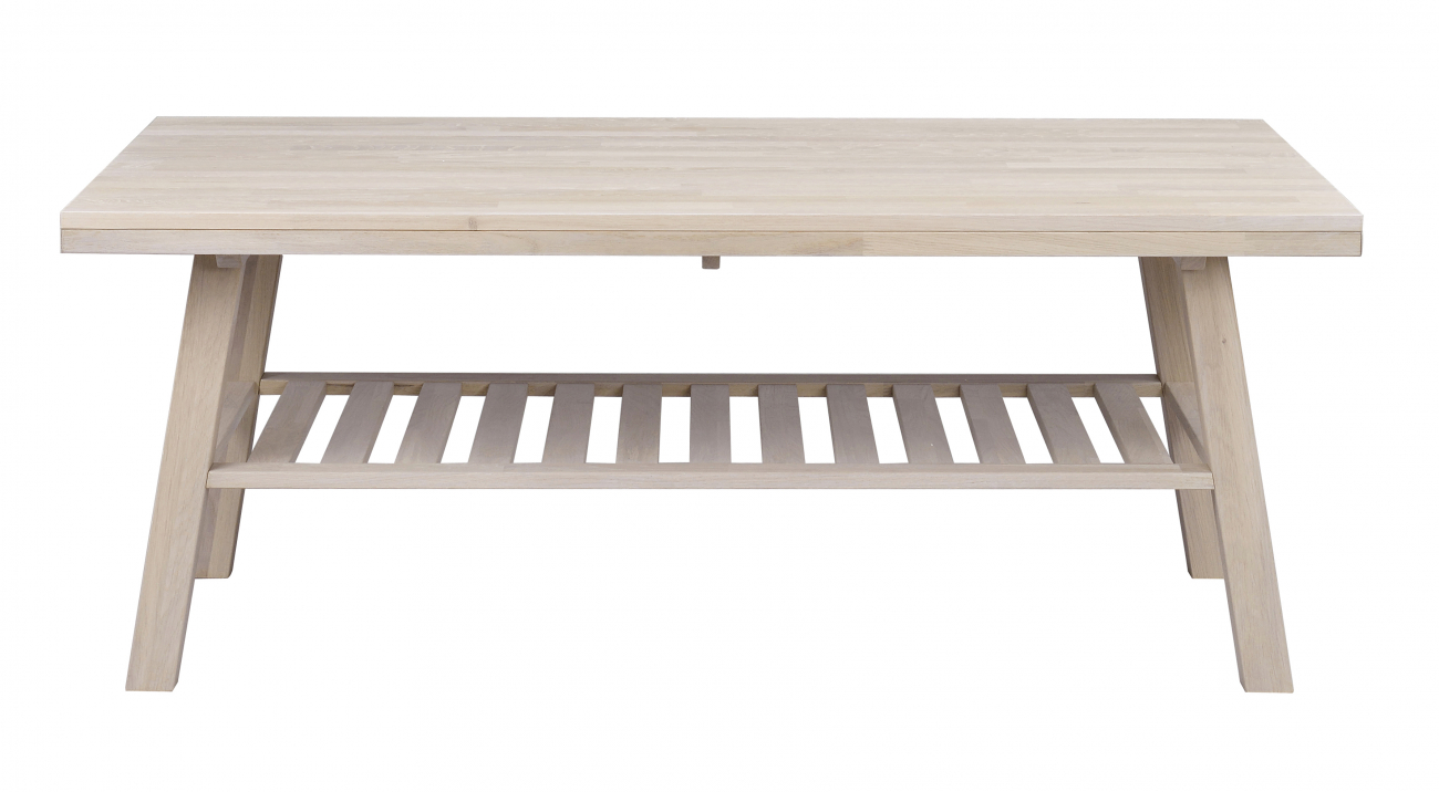 Salongbord 'Brooklyn' 130x75cm - Hvitpigmentert eik