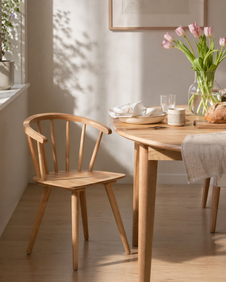 Stol 'Astrid' - Hvitpigmentert