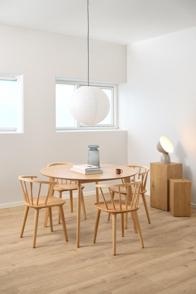 Spisebord 'Roxby' Rundt 120x76cm - Naturlig