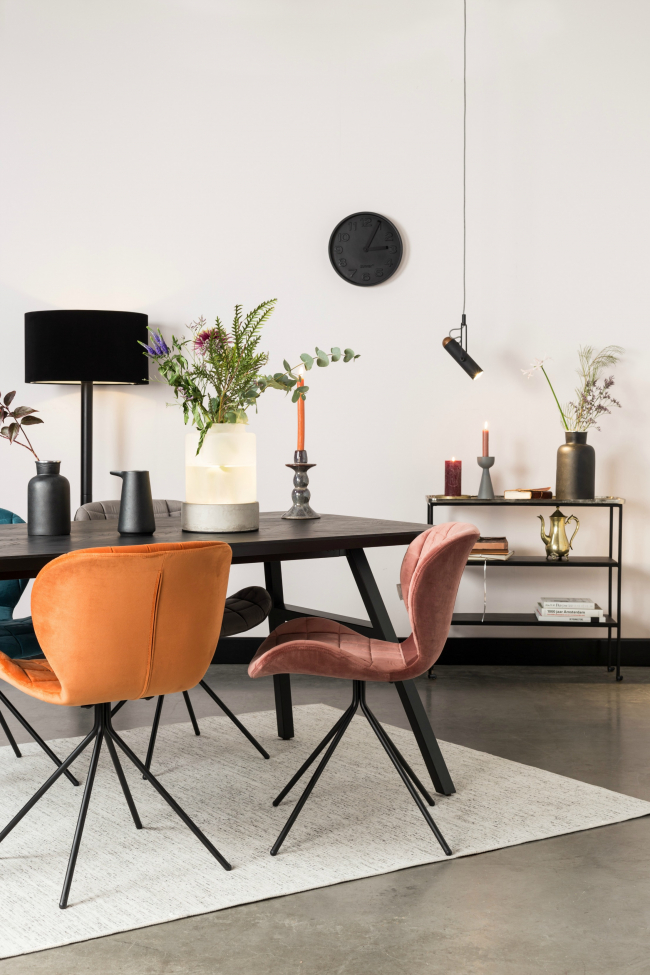 Stol 'Omg' - Sammet/Oransje