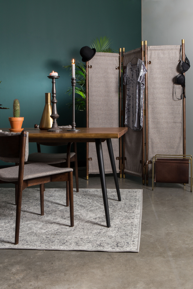 Stol 'Torrance' Armlen - Beige/Brun