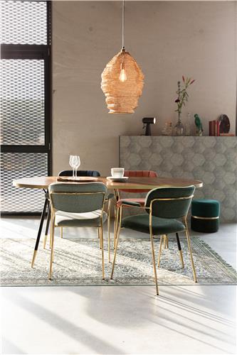 Stol 'Jolien' - Grønn/gull