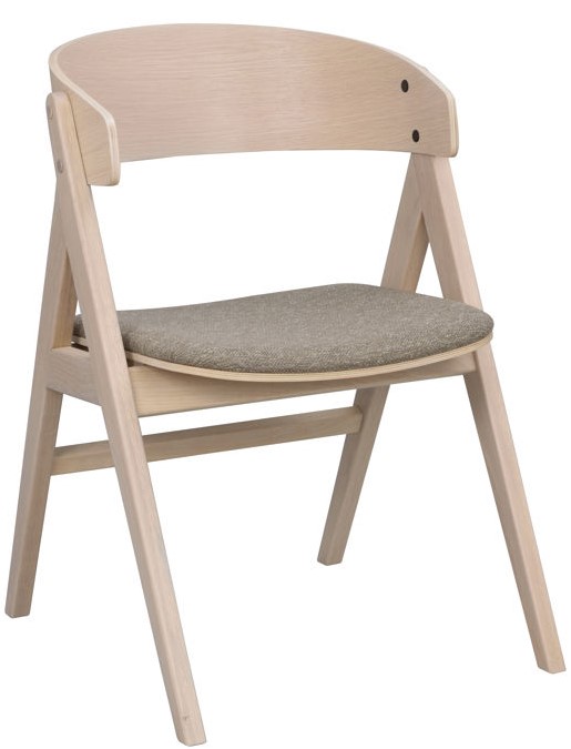 Lenestol 'Waterton' - Hvitpigmentert/Brun