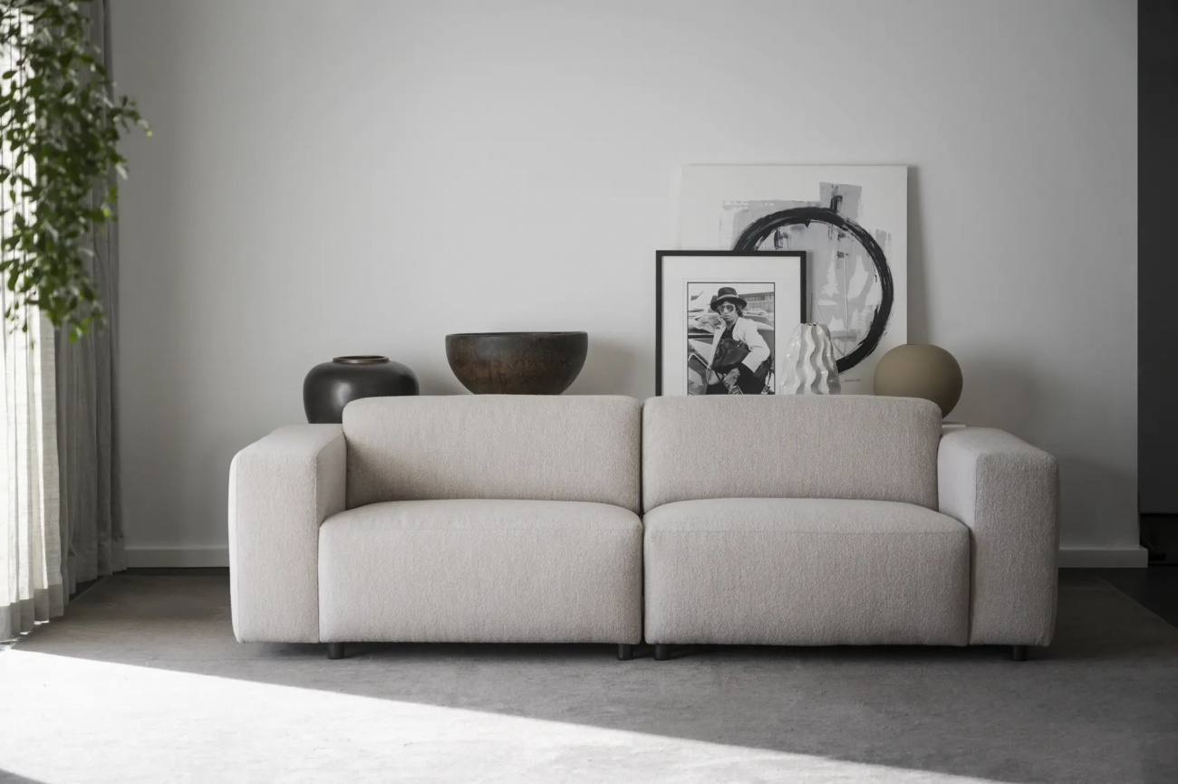 2-seters sofa 'Willard' - Lys beige