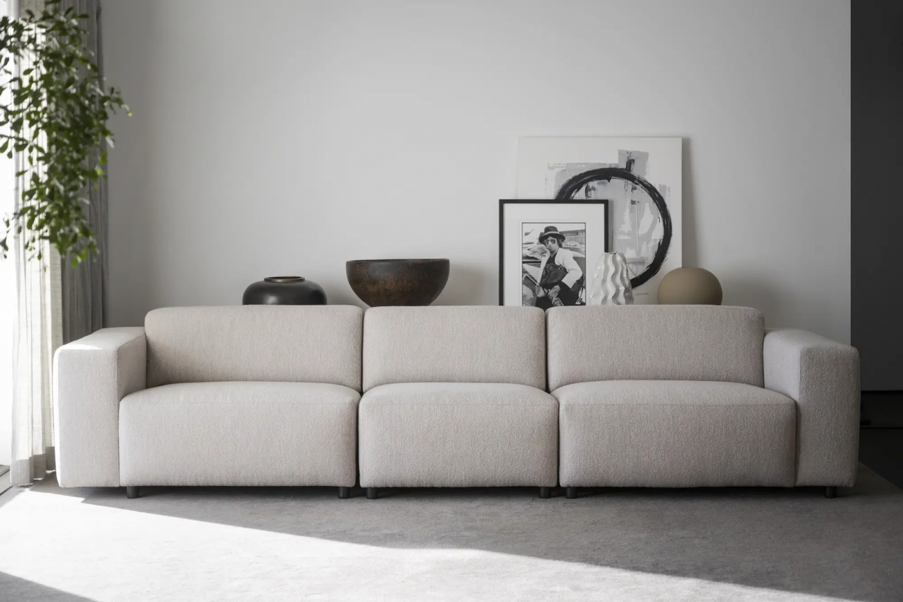 4-seters sofa 'Willard' - Lys beige