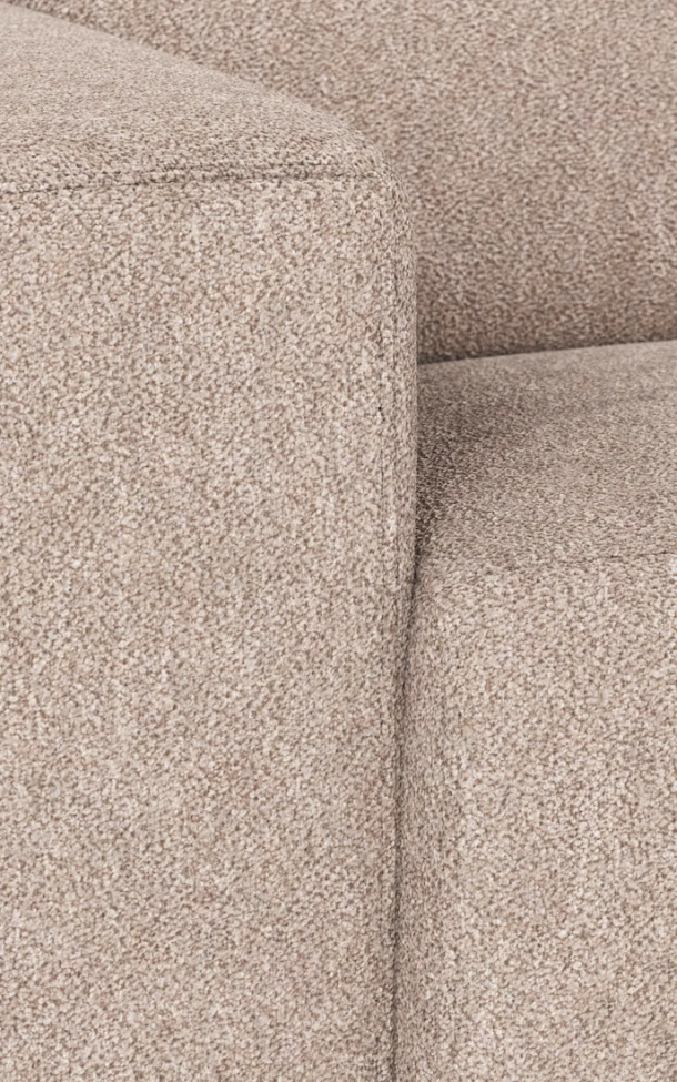 4-seters sofa 'Willard' Sjeselong V - Lys beige